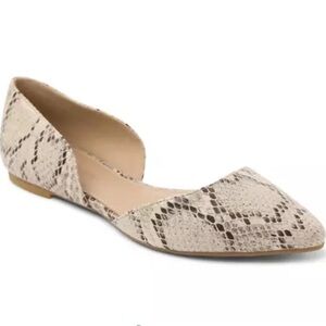 BCBGeneration D'Orsay Flat Shoes Snake